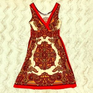 NWT Retro paisley dress